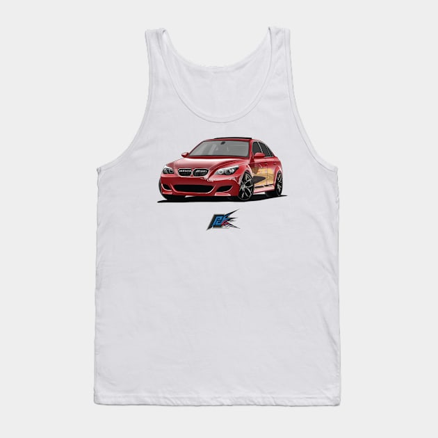 bmw m5 v10 red Tank Top by naquash